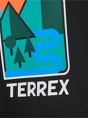 adidas Terrex Black Xploric Graphic Tech T-Shirt - Image 3 of 5