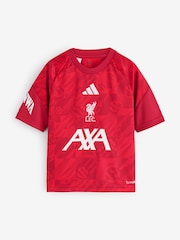 adidas Red Kids Liverpool Fc 26/27 Pre Match Shirt - Image 3 of 3