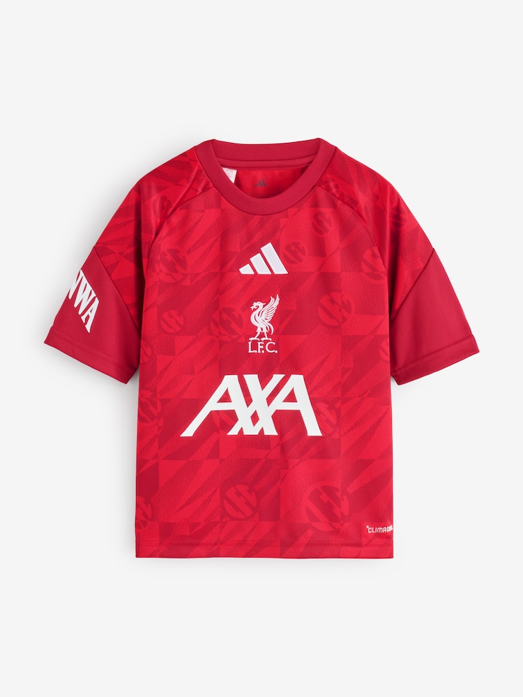 adidas Red Kids Liverpool Fc 26/27 Pre Match Shirt - Image 3 of 3