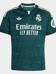 adidas Green Real Madrid Away Jersey T-Shirts - Image 3 of 3