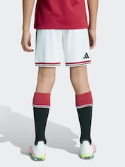adidas White Manchester United FC Home Shorts - Image 3 of 6