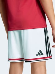 adidas White Manchester United FC Home Shorts - Image 5 of 6