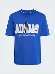 adidas Blue Minecraft T-Shirt - Image 1 of 1