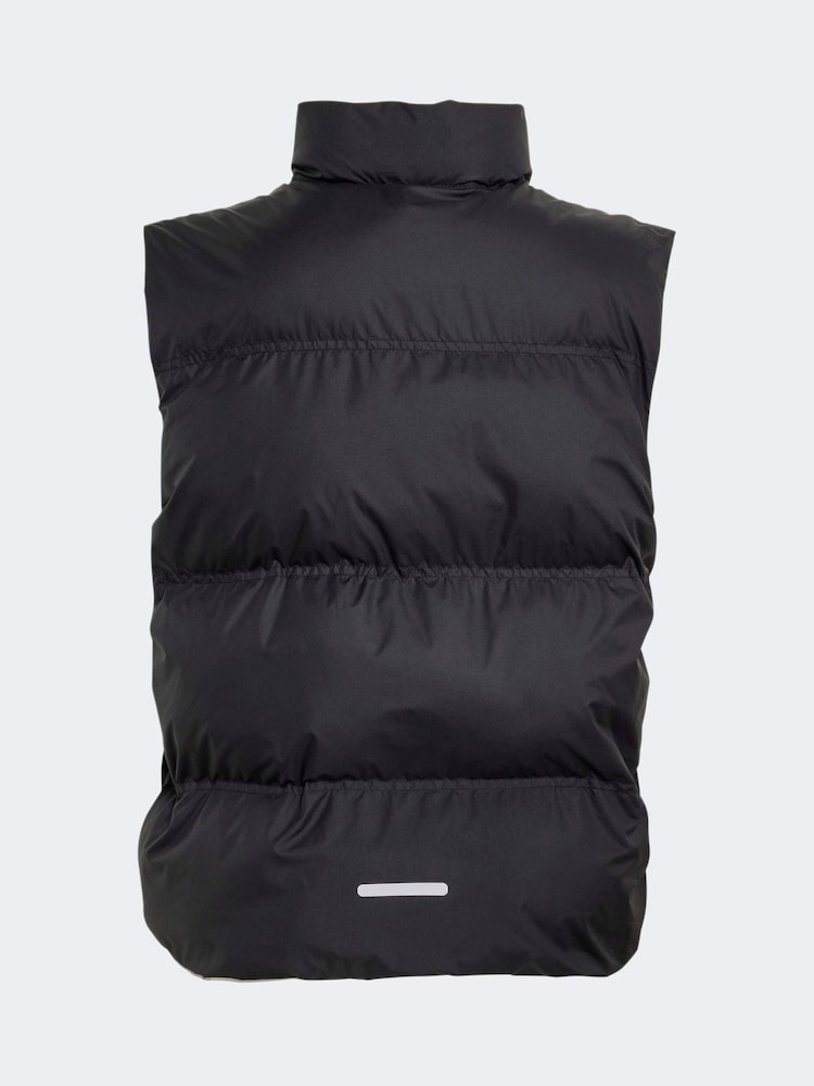 adidas Black Synthetic Down Gilet - Image 2 of 5 adidas Black Synthetic Down Gilet - Image 2 of 5
