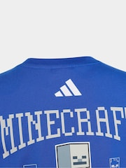 Синий - Футболка adidas Minecraft - Изображение 4 5