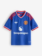 adidas Blue Kids Manchester United 26/27 Away T-Shirt - Image 1 of 6