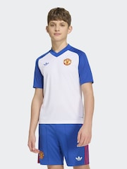 adidas White Manchester United 26/27 Pre Match Kids Jersey - Image 1 of 6