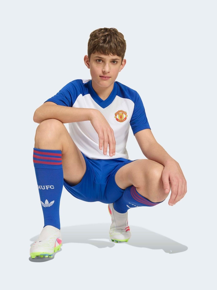 adidas White Manchester United 26/27 Pre Match Kids Jersey - Image 2 of 6