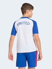 adidas White Manchester United 26/27 Pre Match Kids Jersey - Image 4 of 6