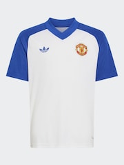 adidas White Manchester United 26/27 Pre Match Kids Jersey - Image 5 of 6