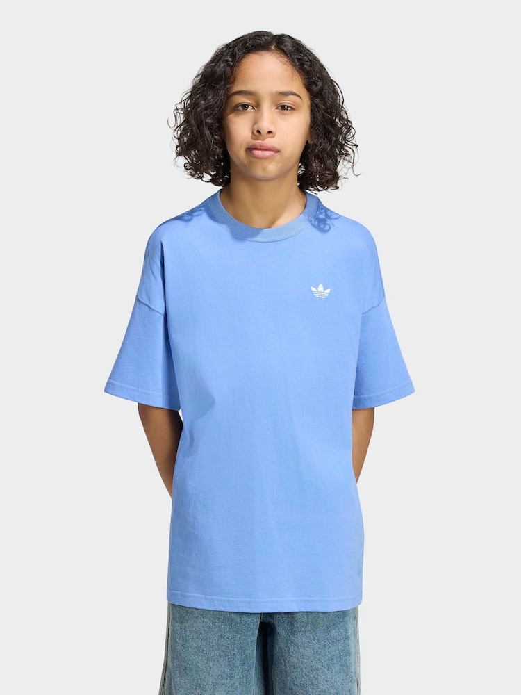 adidas Originals Light Blue Loose T-Shirts - Image 1 of 8