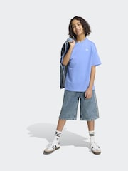 adidas Originals Light Blue Loose T-Shirts - Image 3 of 8