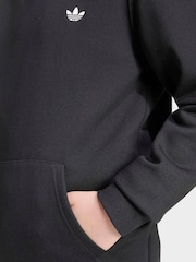 adidas Originals Black Regular Fleece Hoodie - Image 5 of 6