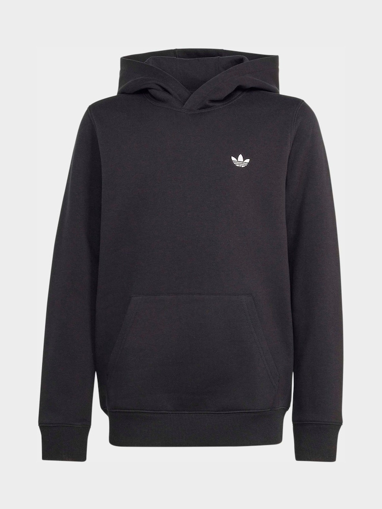 adidas Originals Black Regular Fleece Hoodie - Image 6 of 6