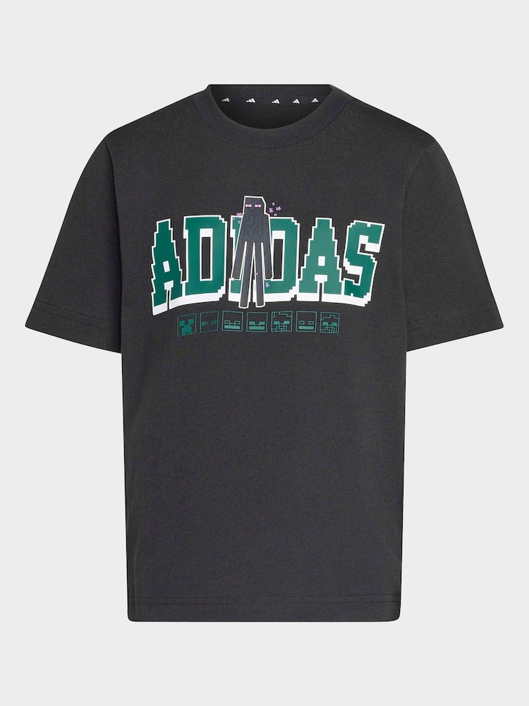 adidas Black Minecraft T-Shirt - Image 8 of 8 adidas Black Minecraft T-Shirt - Image 8 of 8
