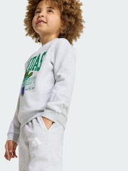 adidas Grey LK MC Sweat Tops & Jogger set - Image 3 of 7