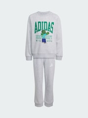 adidas Grey LK MC Sweat Tops & Jogger set - Image 5 of 7