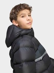 adidas Originals Black Colour Block Puffer Jacket - Image 5 of 6