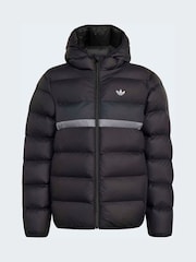 adidas Originals Black Colour Block Puffer Jacket - Image 6 of 6