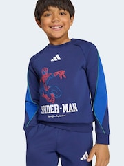 adidas Blue Spiderman Sweatshirt and Joggers Set - Image 5 of 8