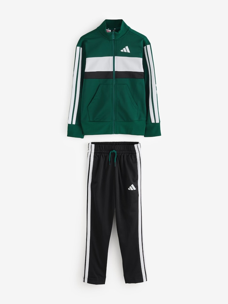 adidas Green Essentials Tiberio 3-Stripes Tricot Tracksuit - Image 1 of 10 adidas Green Essentials Tiberio 3-Stripes Tricot Tracksuit - Image 1 of 10