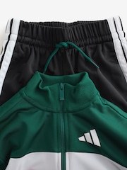adidas Green Essentials Tiberio 3-Stripes Tricot Tracksuit - Image 3 of 10