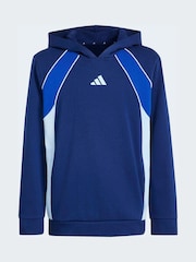 adidas Blue Colour Block Hoodie - Image 1 of 5