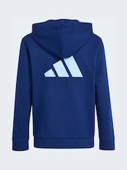 adidas Blue Colour Block Hoodie - Image 2 of 5