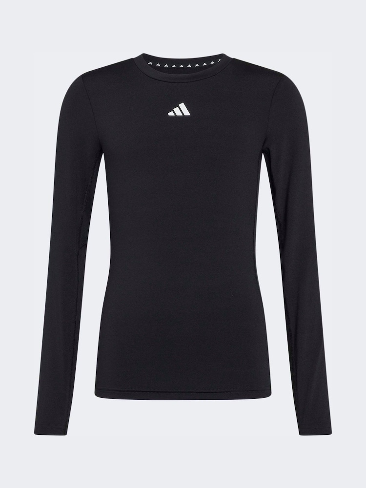 adidas Black J TF LS T-Shirt - Image 1 of 5