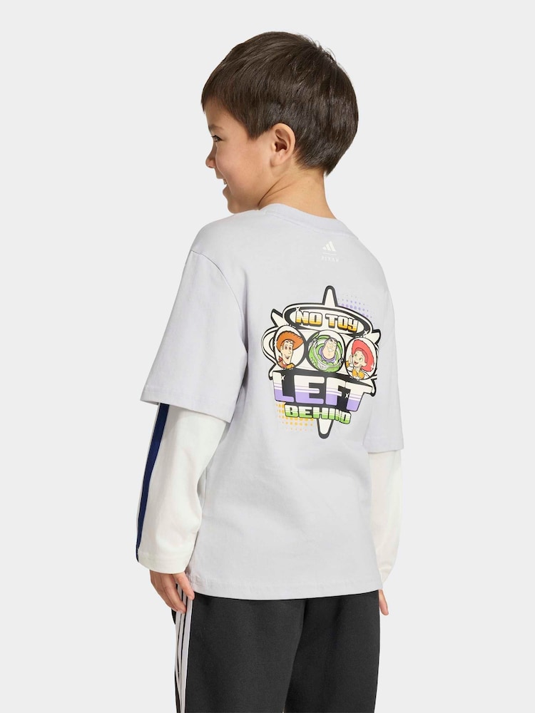 Gray - adidas Pixar Toy Story T-Shirt - Larawan 2 ng 6