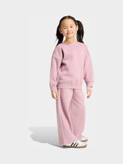 adidas Originals Purple Crew Neck Joggers Set - Image 1 of 6