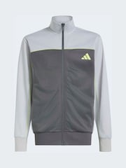 灰色 - adidas Tricot Colour Pop 儿童运动套装 - 7的图像3｝