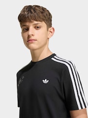 adidas Originals Black Brawl Stars 3 Stripe T-Shirt - Image 4 of 6