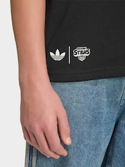 adidas Originals Black Brawl Stars 3 Stripe T-Shirt - Image 5 of 6
