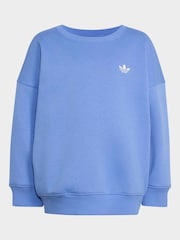 modra - Komplet hlač za prosti čas s širokimi hlačnicami in puloverja adidas Originals - Slika 9 iz 10
