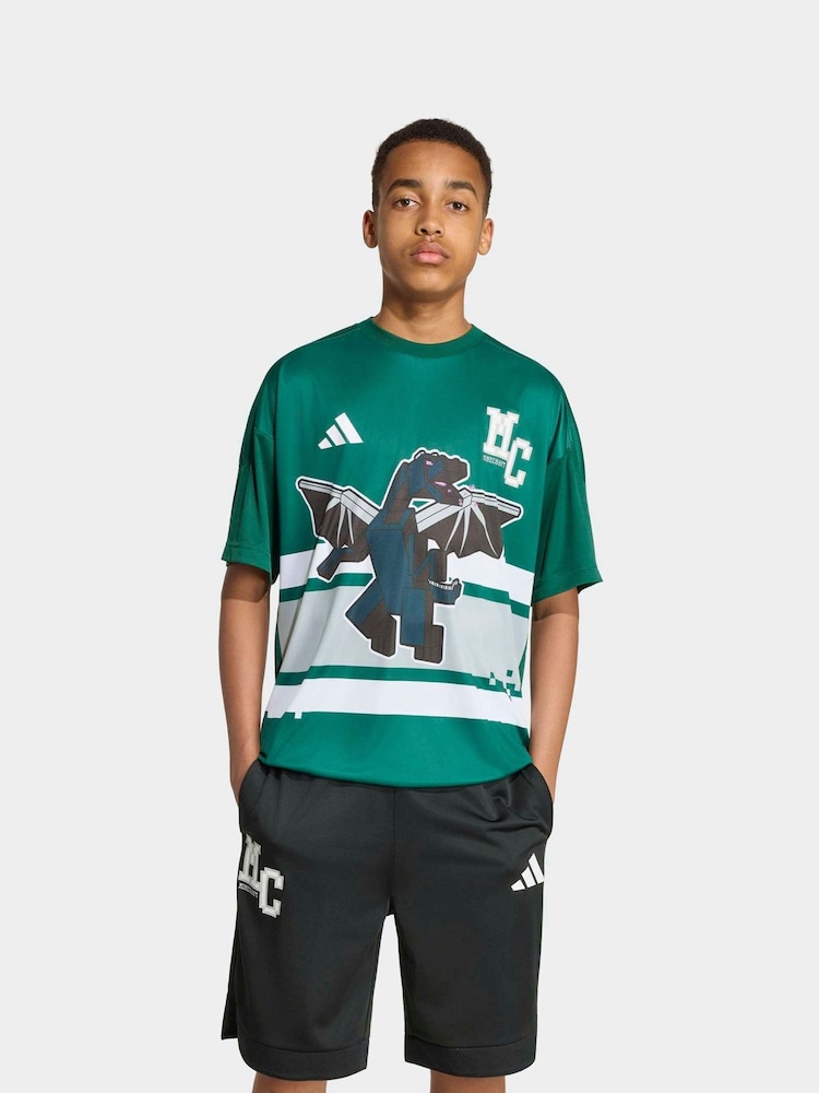adidas Green Minecraft T-Shirt - Image 1 of 6 adidas Green Minecraft T-Shirt - Image 1 of 6