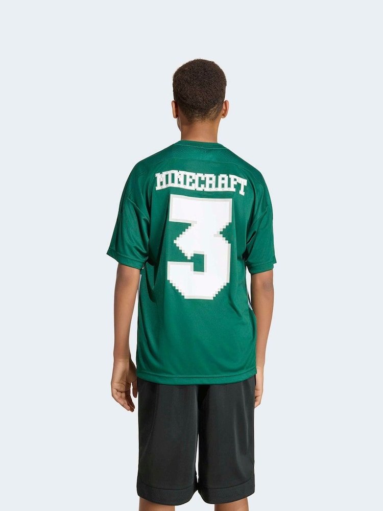 adidas Green Minecraft T-Shirt - Image 2 of 6 adidas Green Minecraft T-Shirt - Image 2 of 6