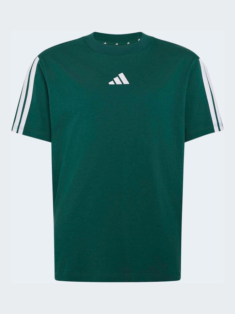 adidas Green/White Essentials Kids T-Shirt - Image 1 of 5