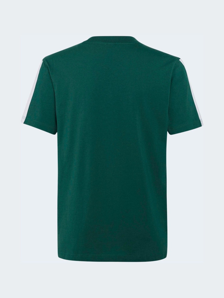 adidas Green/White Essentials Kids T-Shirt - Image 2 of 5
