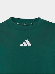 adidas Green/White Essentials Kids T-Shirt - Image 3 of 5