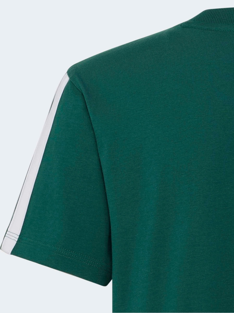 adidas Green/White Essentials Kids T-Shirt - Image 5 of 5