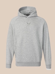 Castore Grey Cotton Fleece Hoodie - Image 1 of 4