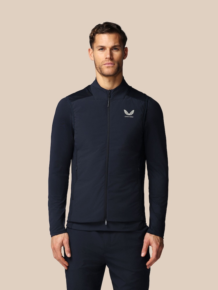 Castore Blue Hybrid Gilet - Image 8 of 8 Castore Blue Hybrid Gilet - Image 8 of 8