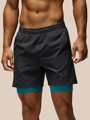 Castore Grey 2-In-1 Woven Apex Short - Image 1 of 5