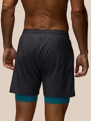 Castore Grey 2-In-1 Woven Apex Short - Image 2 of 5