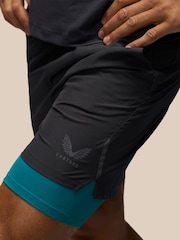 Castore Grey 2-In-1 Woven Apex Short - Image 4 of 5