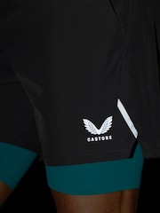 Castore Grey 2-In-1 Woven Apex Short - Image 5 of 5