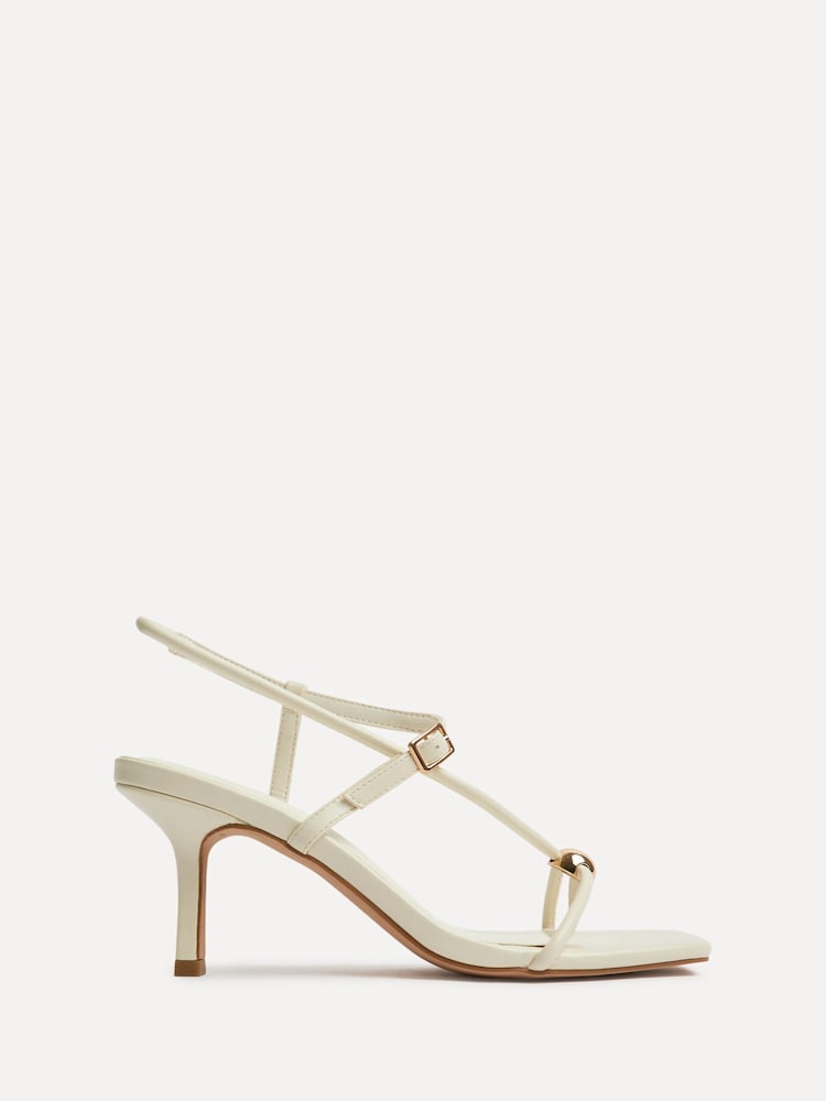 Linzi White Immersed Toe Post Heeled Sandals - Image 2 of 5