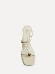 Linzi White Immersed Toe Post Heeled Sandals - Image 3 of 5