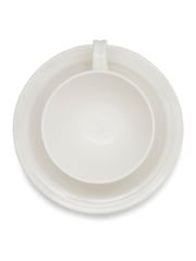 Sophie Conran Set of 4 White Porcelain Tea Cup & Saucers - Image 2 of 4